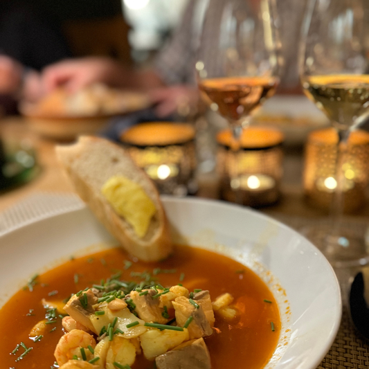Bouillabaisse & franske baguetter