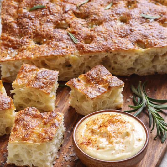 Foccacia og aioli